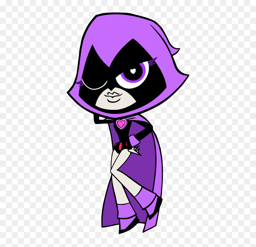 Purple Teen Titans Go, HD Png Download - raven teen titans png
