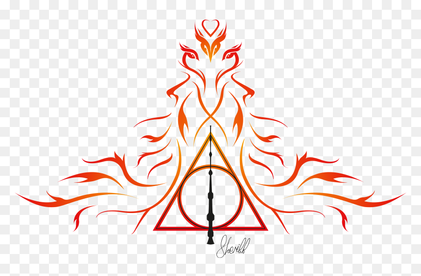 Illustration, HD Png Download - deathly hallows symbol png