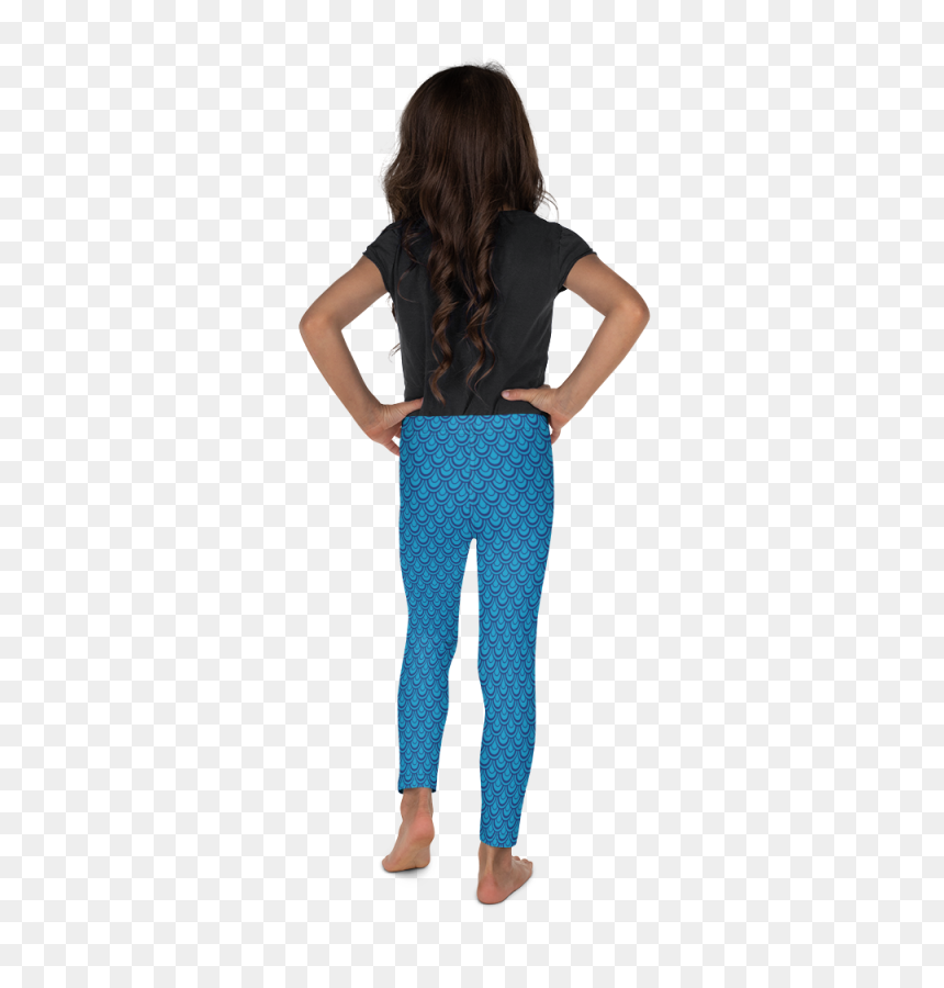Back Kids Legging, HD Png Download - mermaid scales png