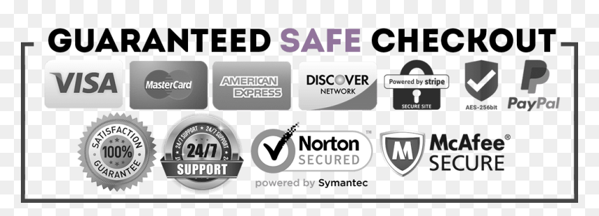 Guaranteed Safe Checkout Grey, HD Png Download - mermaid scales png