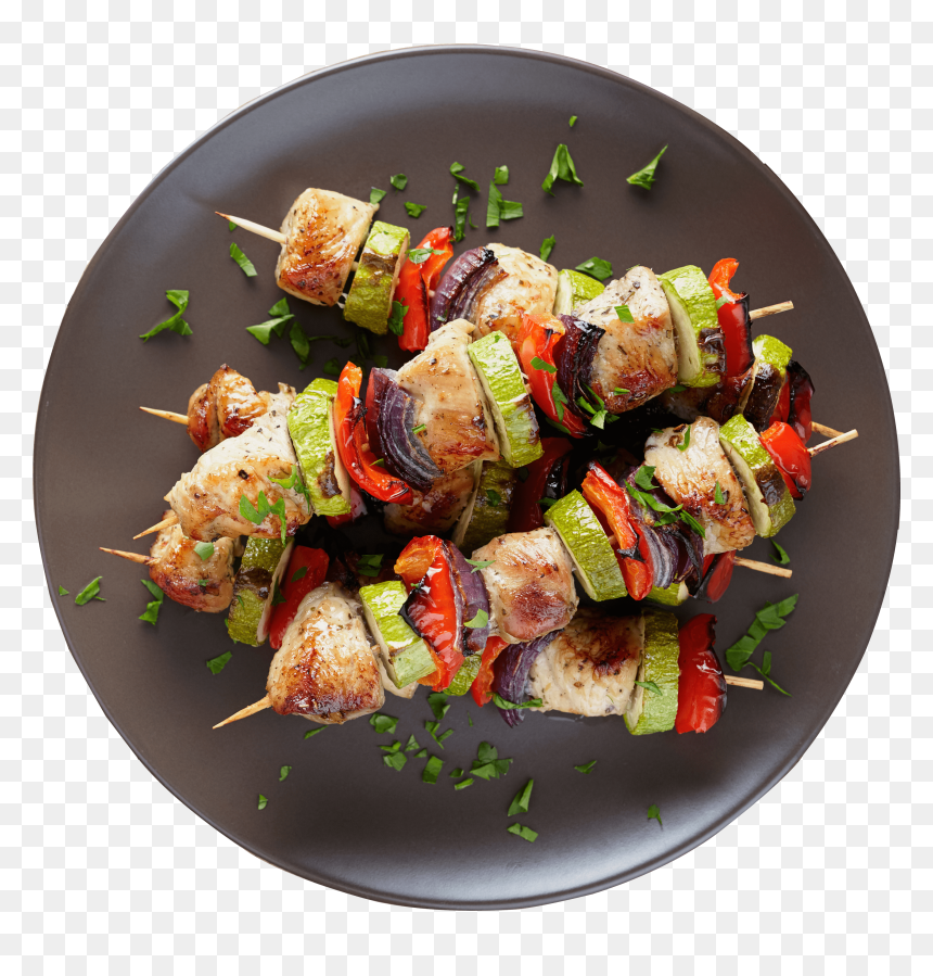 Brocheta De Carne Con Verduras, HD Png Download - kebab png
