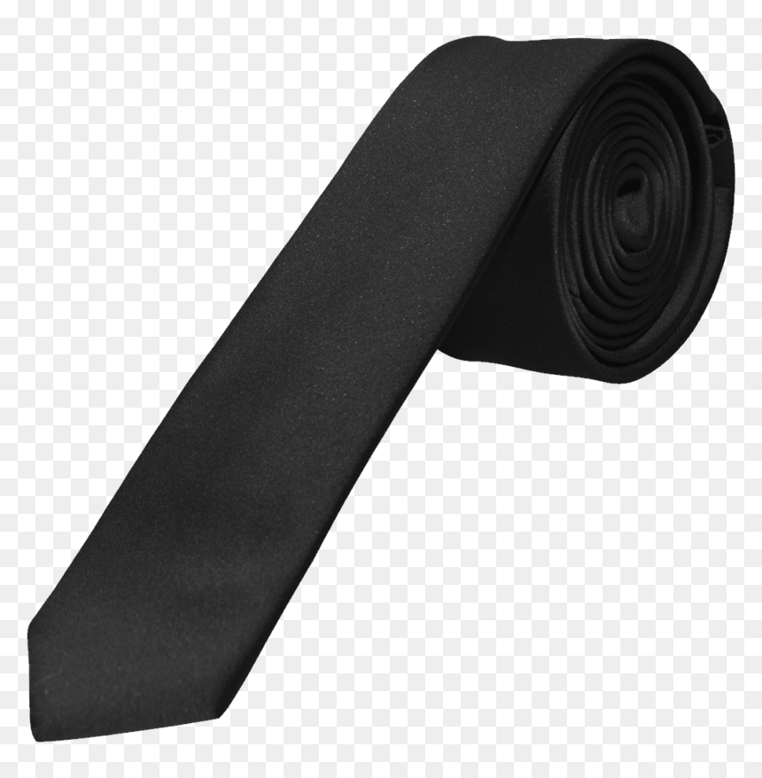 Mens Plain Black Tie, HD Png Download - neck tie png