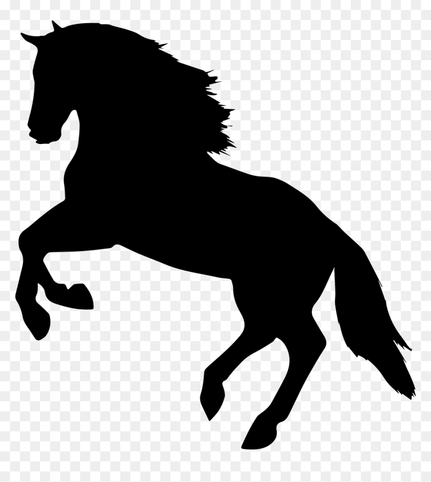 Horse Silhouette Transparent Background, HD Png Download - jumping silhouette png