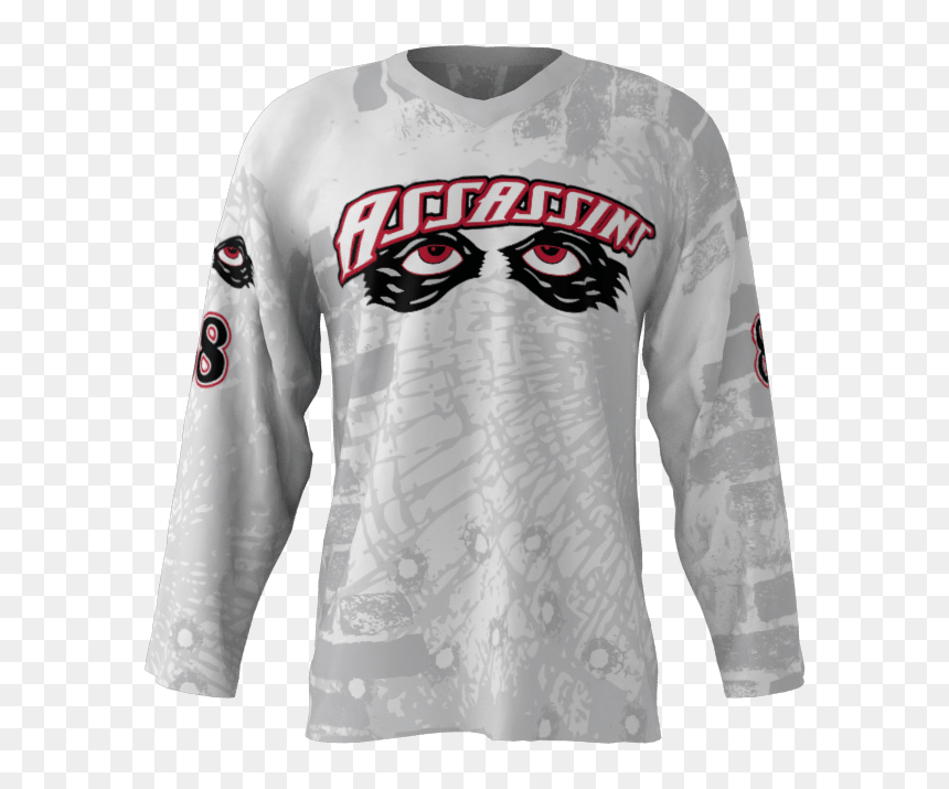 Long-sleeved T-shirt, HD Png Download - bullet holes in glass png
