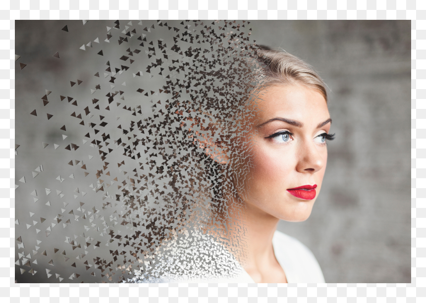 Glowy Red Lip, HD Png Download - model face png