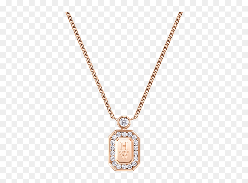 Harry Winston Logo Pendant, HD Png Download - bling necklace png