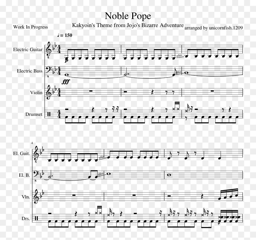 Stardust Crusaders Guitar Notes, HD Png Download - kakyoin png