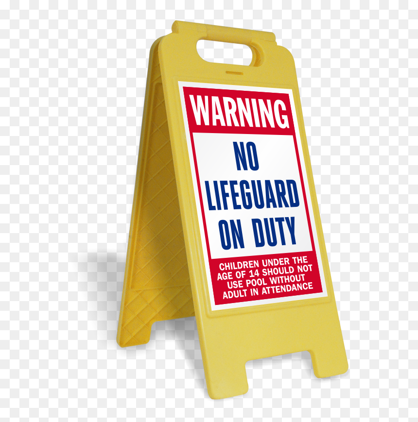 Slippery When Wet Sign, HD Png Download - lifeguard png