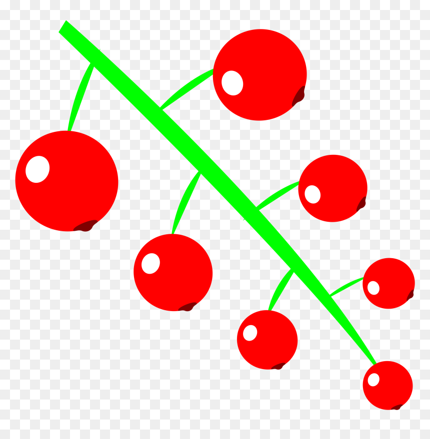 Red Berries Clipart, HD Png Download - holly berry png