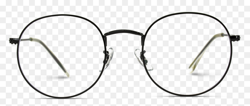 Blaine Round Metal Clear Glasses, HD Png Download - hipster glasses transparent png