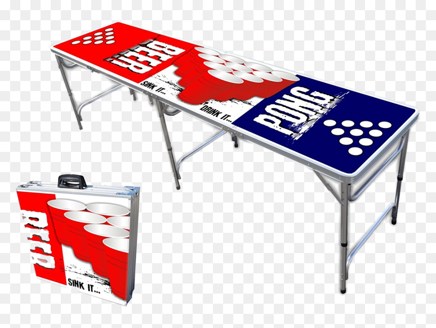 8 Ft Beer Pong Table, HD Png Download - beer pong cups png