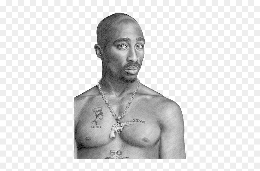 Tupac With No Background, HD Png Download - notorious big png