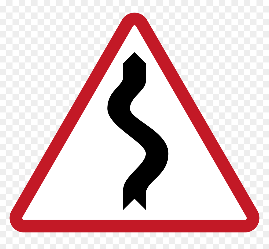 Common Road Signs In The Philippines, HD Png Download - winding path png