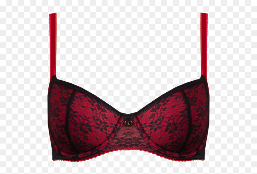 Brassiere, HD Png Download - red lace png