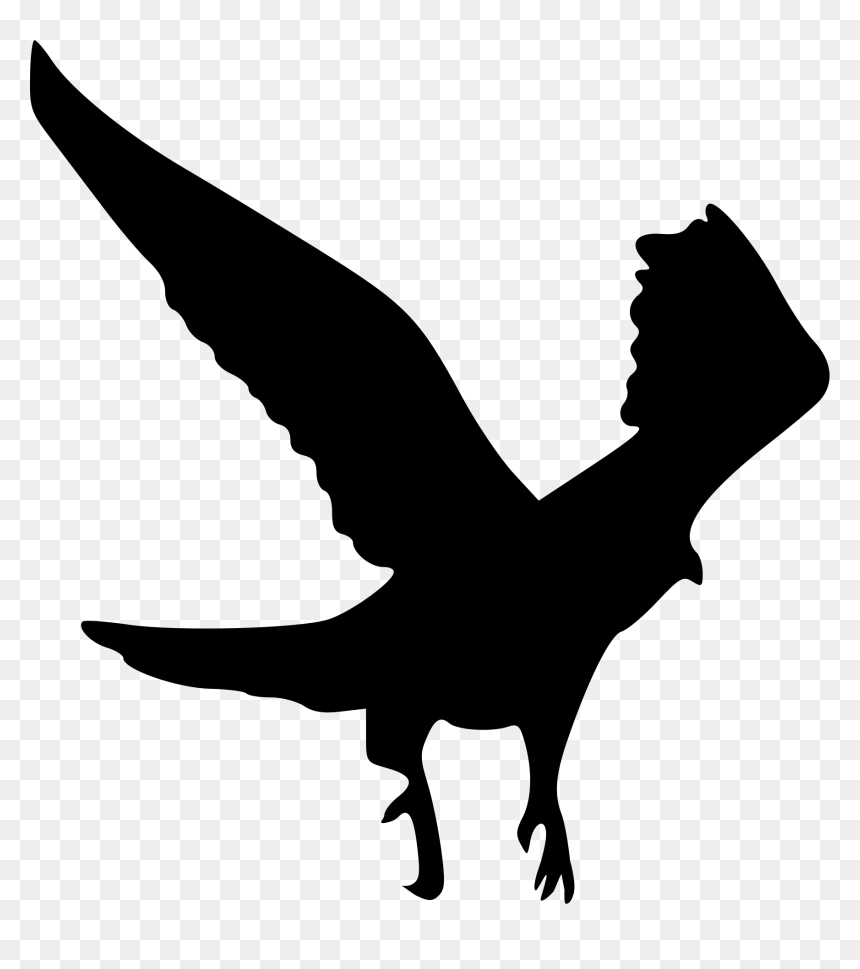 Eagle Silhouette 3 Clip Arts - Silhouette Of Flutter Of Birds Wings, HD Png Download - eagle silhouette png