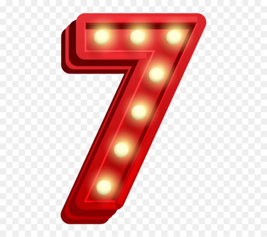Download Number Seven Glowing Clipart Png Photo Transparent - Seven Number Png, Png Download - glowing png