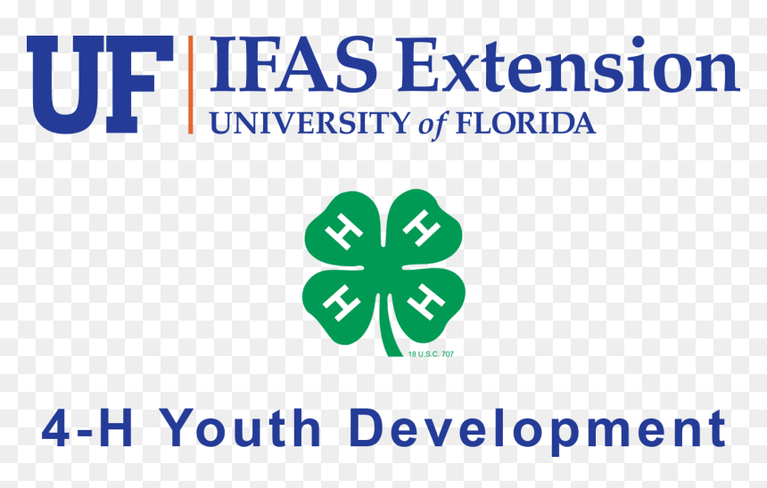 Uf Ifas 4h Youth Development - Florida 4 H Logo, HD Png Download - uf logo png