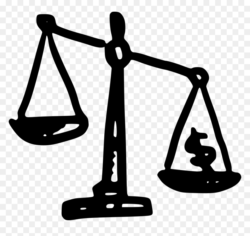 Money Scales - Risk In Finance Icon, HD Png Download - scales png