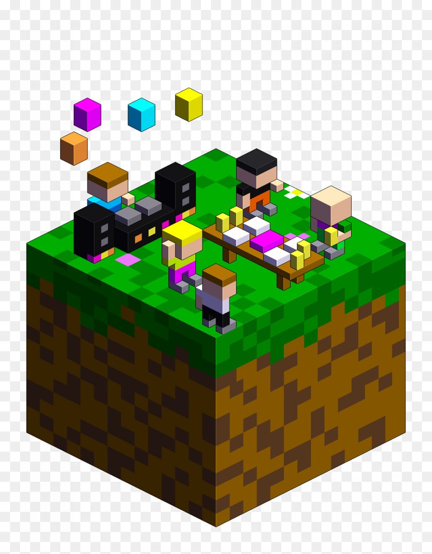 Educational Toy, HD Png Download - minecraft grass block png