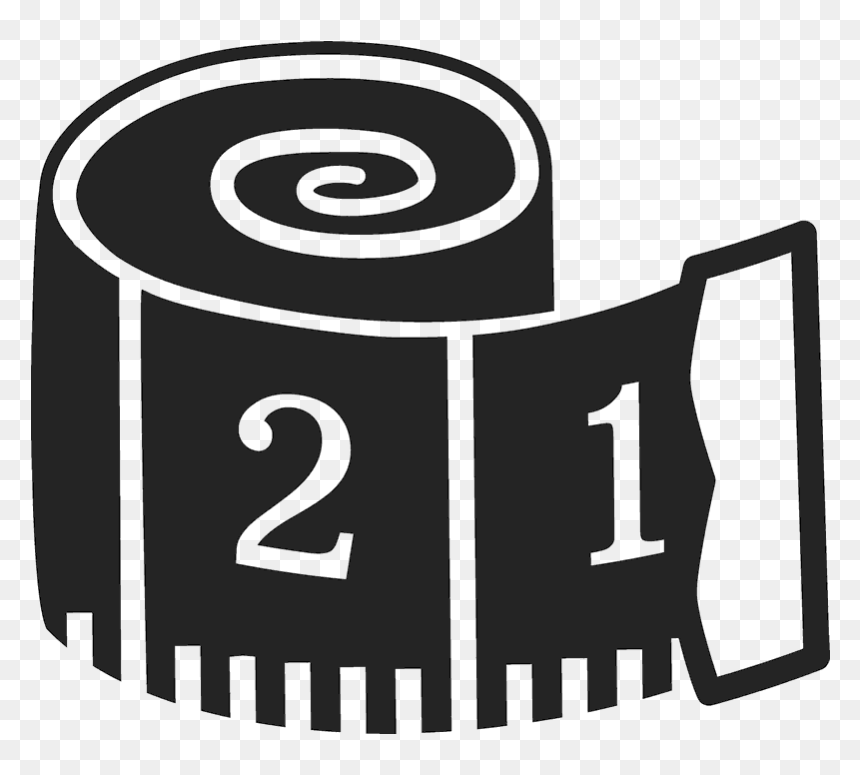 Tape Measure Rubber Stamp - Sewing Tape Measure Clipart, HD Png Download - measuring tape png