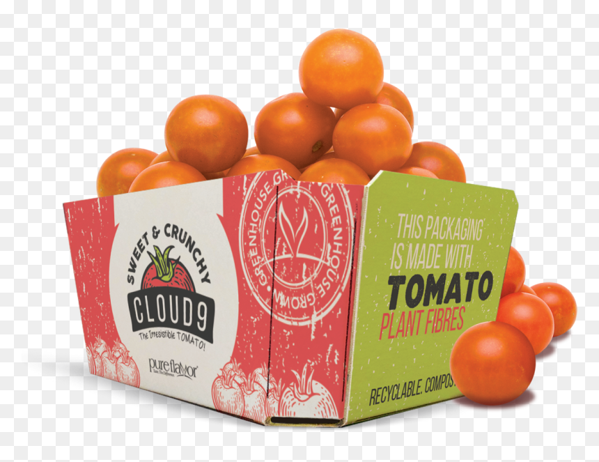 Pure Hothouse Foods Is Packaging Its Snacking Tomato - New Food Packaging Trends, HD Png Download - tomato plant png