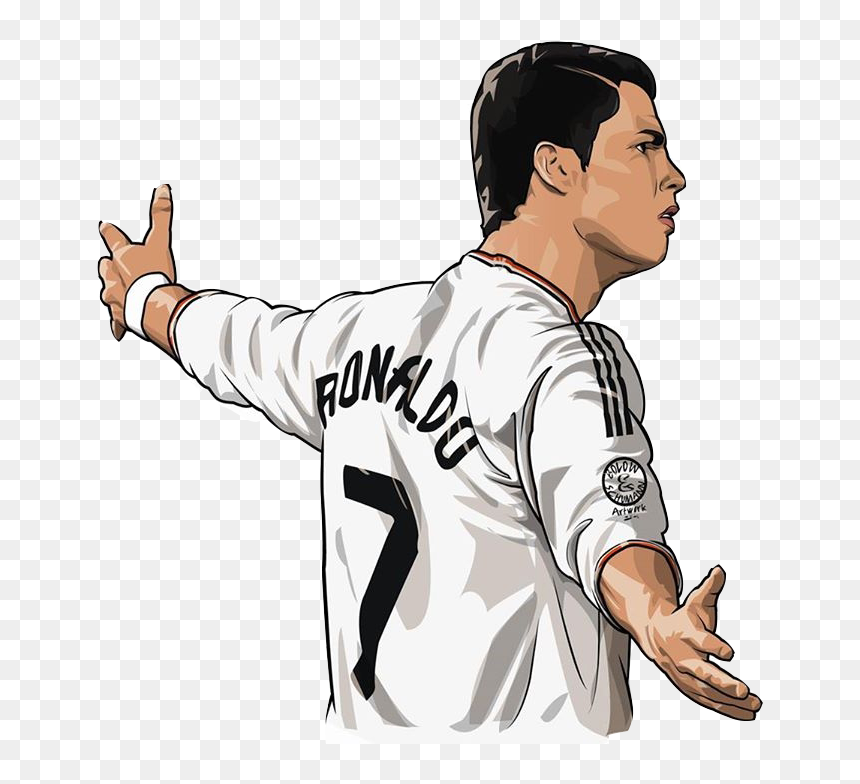 Real Cristiano Portugal Madrid Ronaldo Football United - Cristiano Ronaldo Clipart, HD Png Download - cristiano ronaldo png