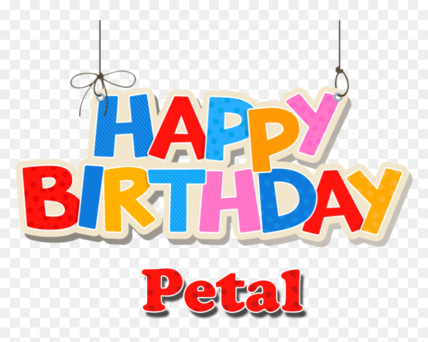 Petal Happy Birthday Name Png - Name Happy Birthday Amit, Transparent Png - petals png