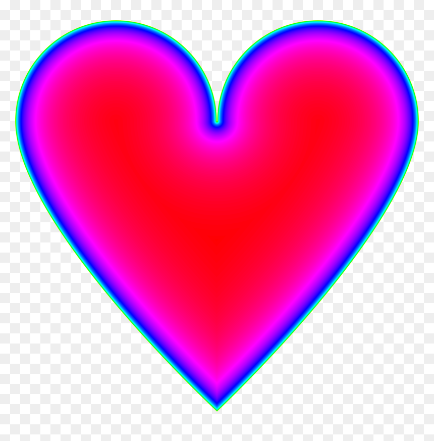 Glowing Traditional Heart Clip Arts, HD Png Download - glowing png