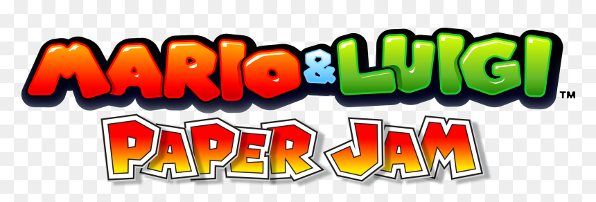 Mario & Luigi Paper Jam Logo, HD Png Download - mario and luigi png