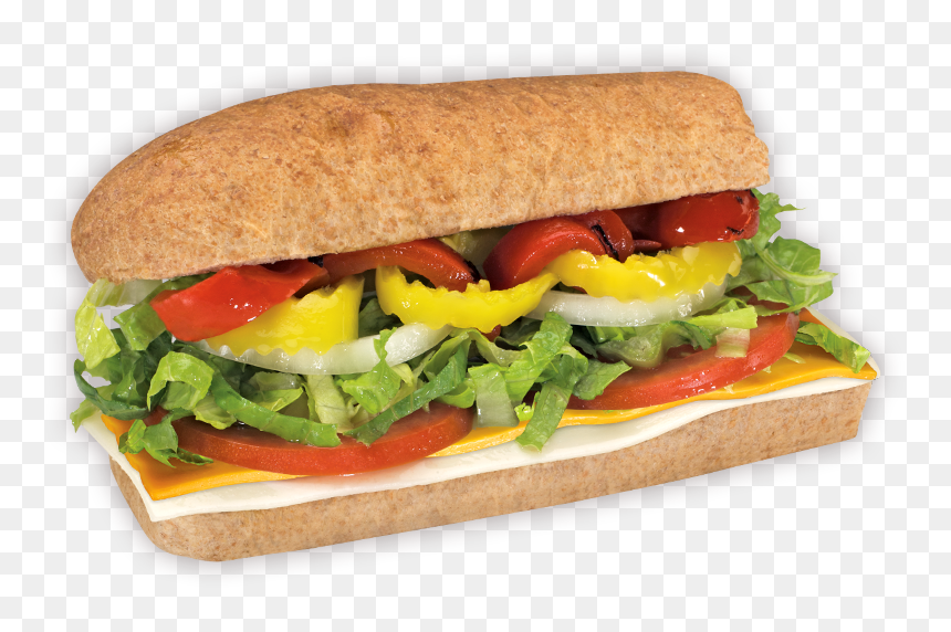 Veggie & Cheese - Veggie And Cheese Sandwich, HD Png Download - sub sandwich png