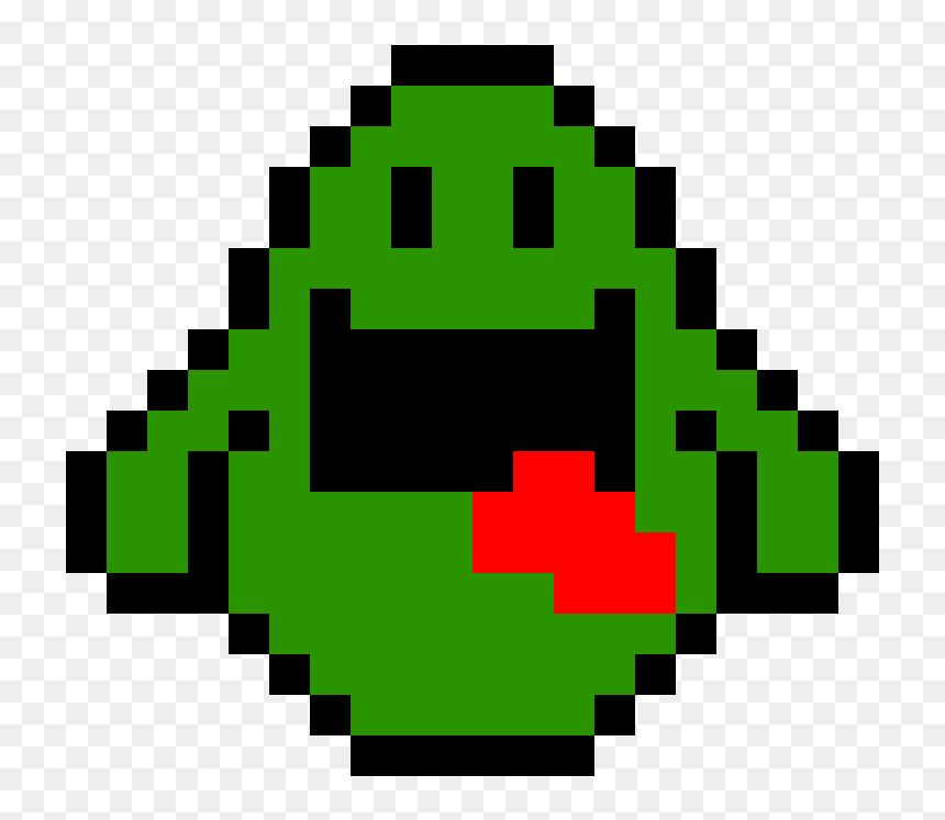 Transparent Slimer Png - Cute Easy Pixel Art, Png Download - slimer png