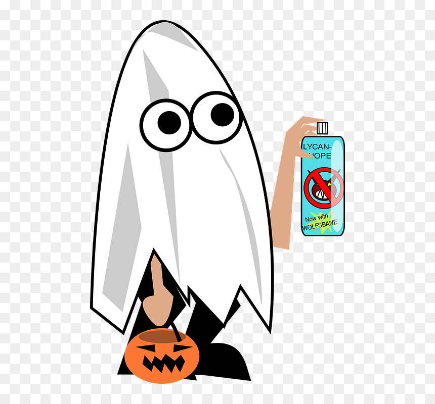 Black And White Halloween Pumpkins Clipart, HD Png Download - halloween ghost png