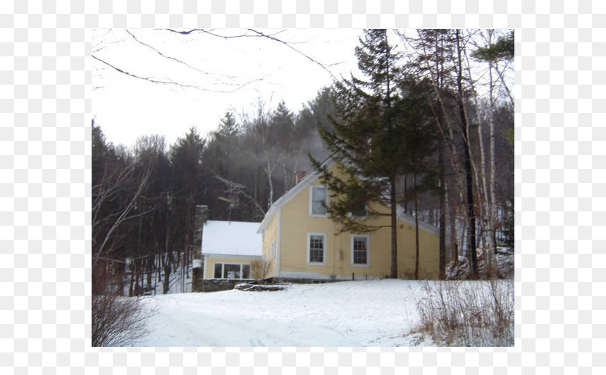 Old Farm House At The End Of A Dirt Road - Snow, HD Png Download - dirt road png