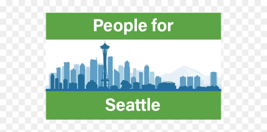Seattle Skyline Silhouette, HD Png Download - seattle skyline png
