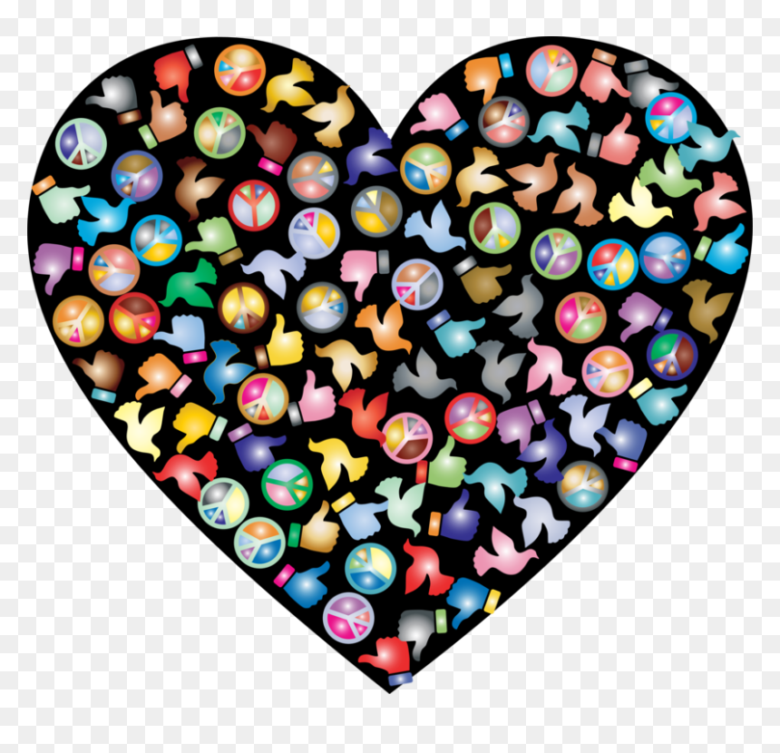Heart, HD Png Download - peace emoji png