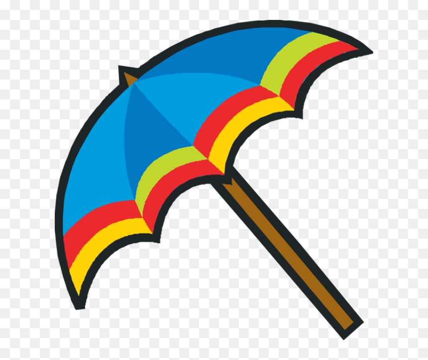 Beach Umbrella Clipart, HD Png Download - beach umbrella png