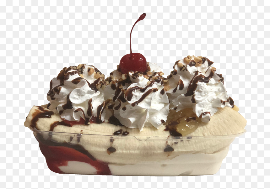 Banana Split Png Image Transparent Background - Sundae, Png Download - banana split png