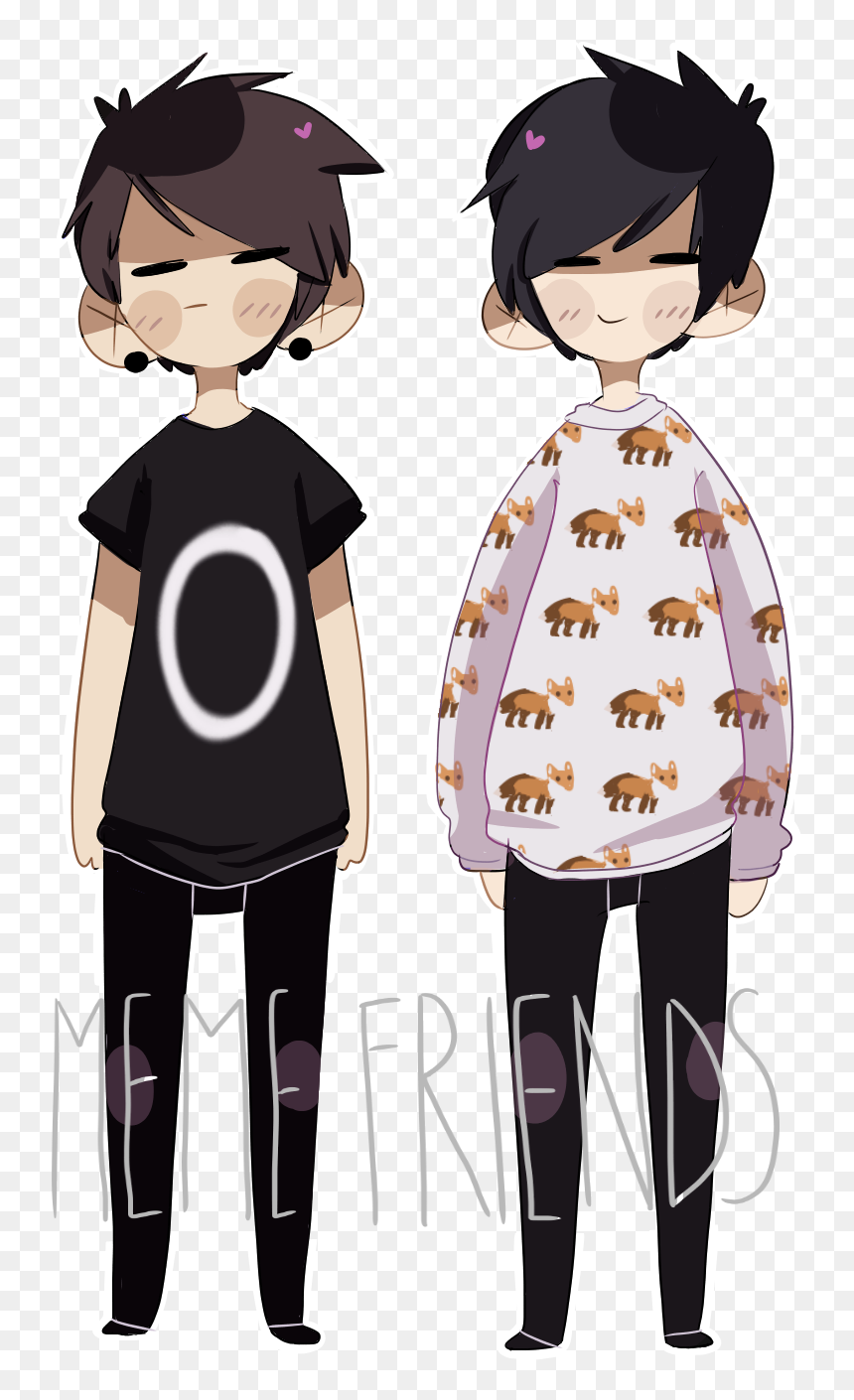 Meme Friends By Sarehkee - Phil And Dan Meme Friends Png, Transparent Png - dan and phil png