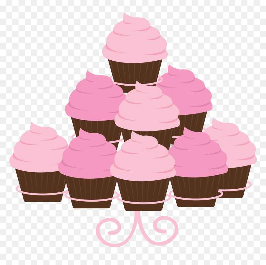 Tray Of Cupcakes Png - Cupcake, Transparent Png - cupcakes png