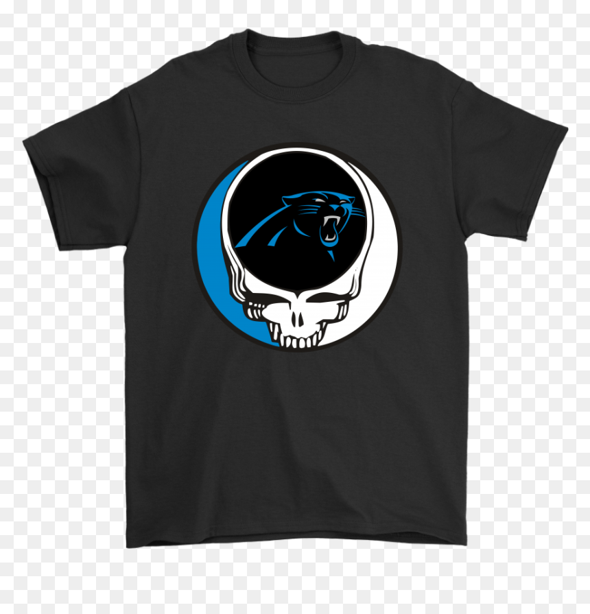 Carolina Panthers Grateful Dead Steal Your Face Football - T-shirt, HD Png Download - carolina panthers png