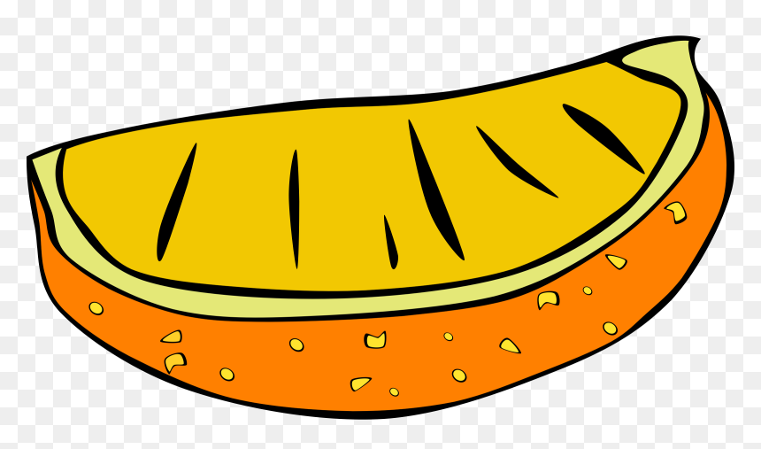 Fast Food, Snack, Orange Slice Clip Arts - Orange Clip Art Slices, HD Png Download - orange slice png