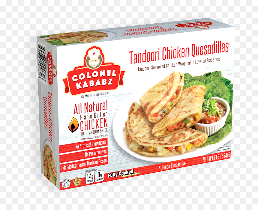 Colonel Chicken Kababs, HD Png Download - quesadilla png