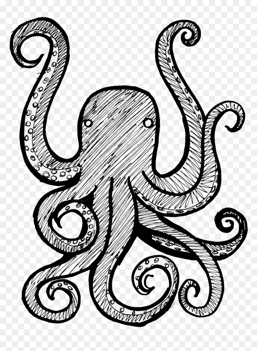 Drew Piston - Home - Drawing Of Octopus Transparent Background, HD Png Download - piston png