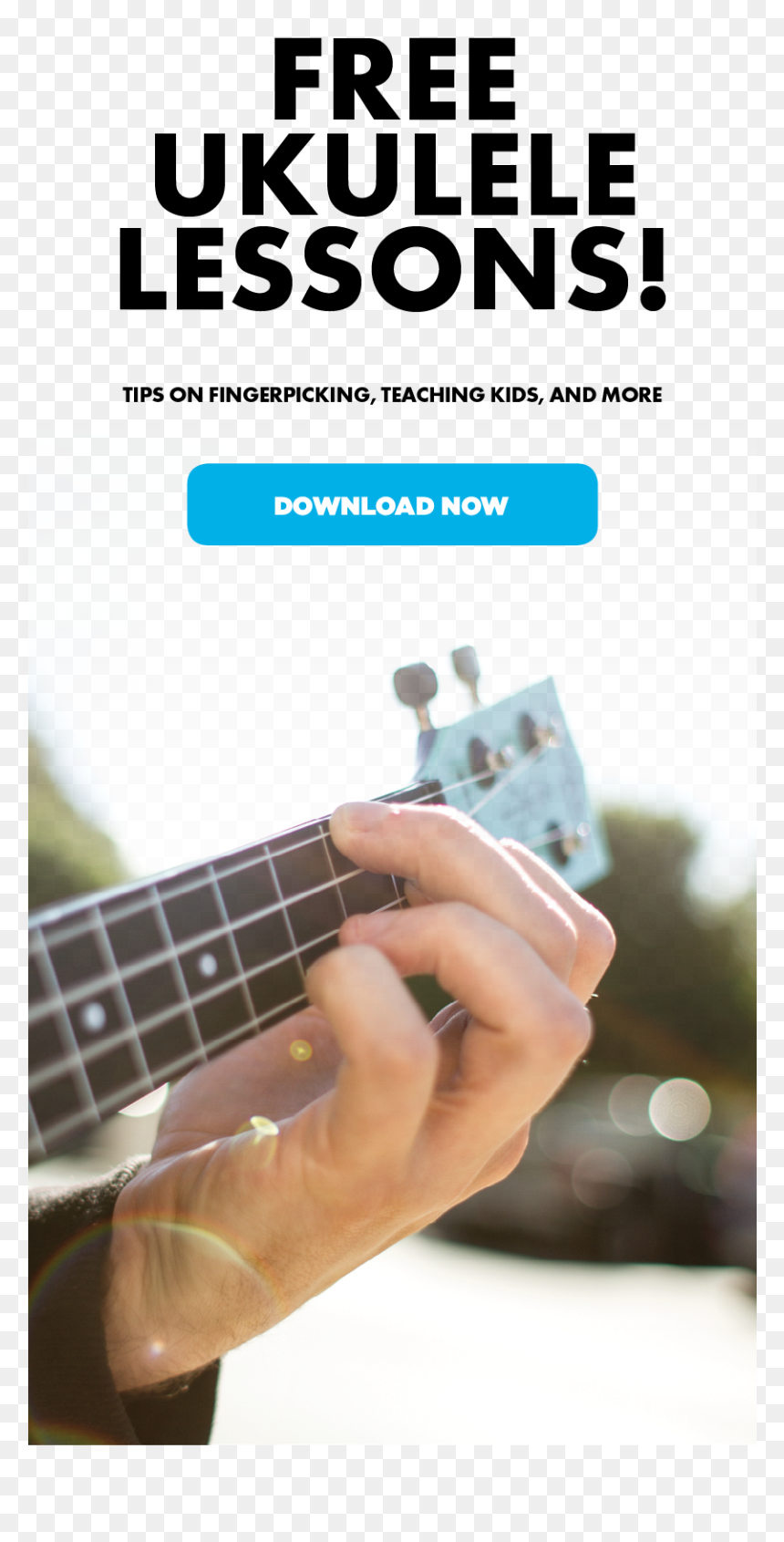 Free Ukulele Lessons Download Now - Poster, HD Png Download - ukulele png