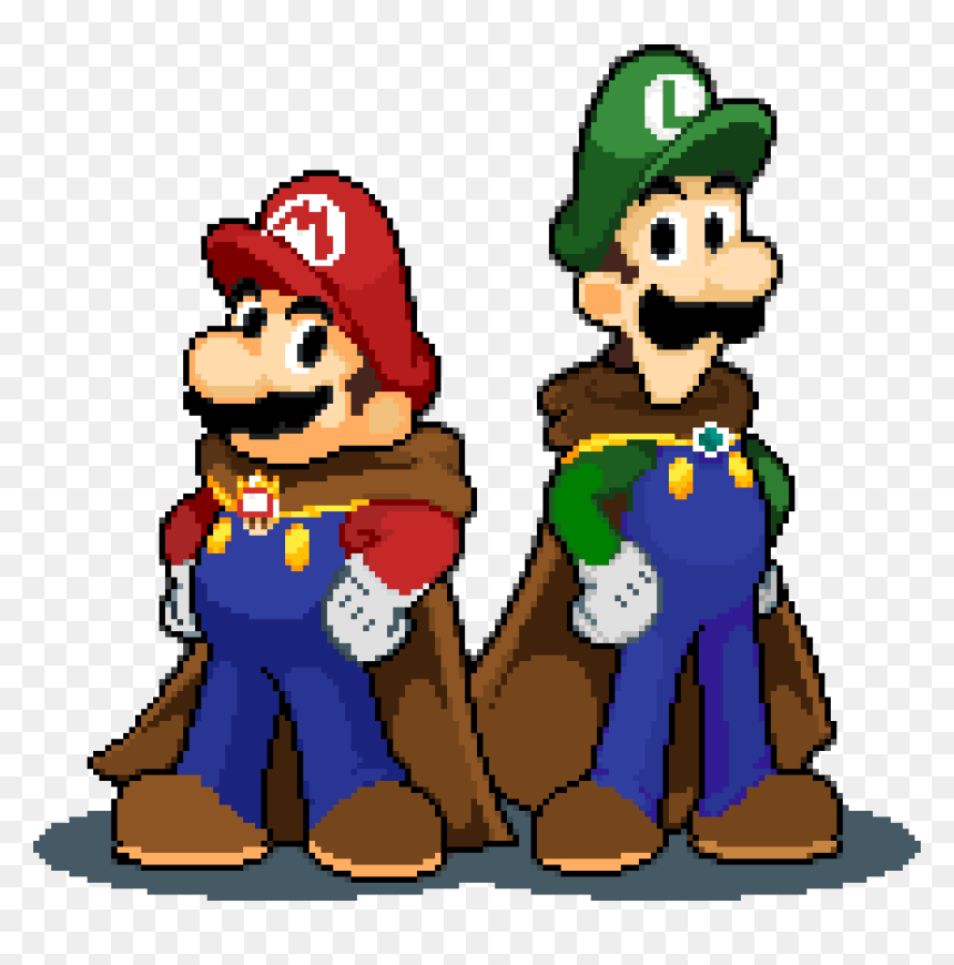 Mario And Luigi - Luigi Mario And Luigi, HD Png Download - mario and luigi png