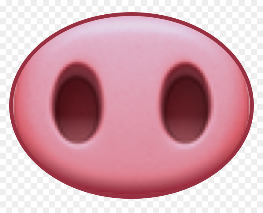 Pig Piggy Nose Nariz Cerdo Cerdito Freetoedit - Pig Snout Drawing, HD Png Download - rudolph nose png