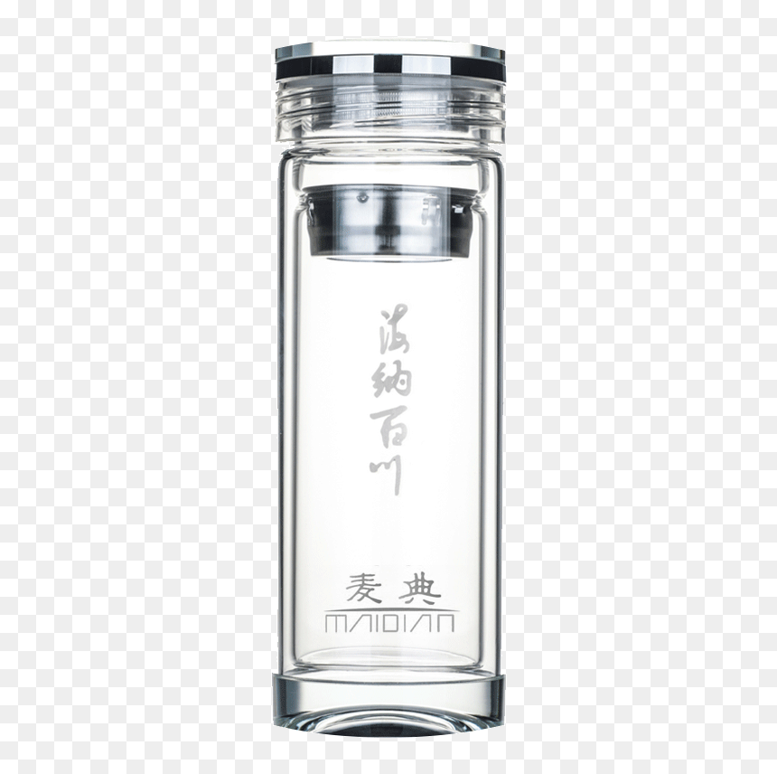 Glass Bottle, HD Png Download - double cup png