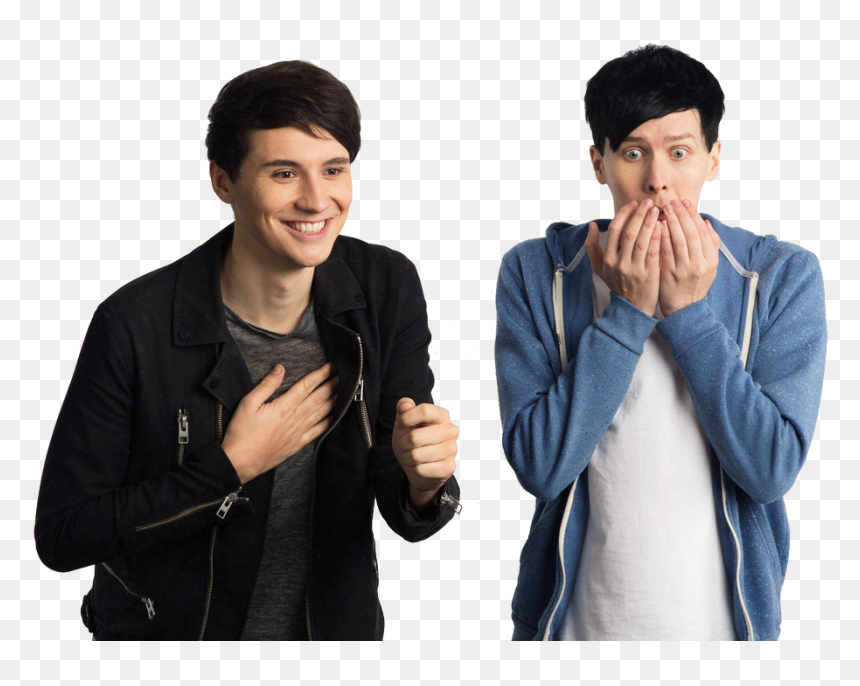 Dan And Phil Reacting Transparent Background By Britishchick09 - Dan And Phil Png, Png Download - dan and phil png