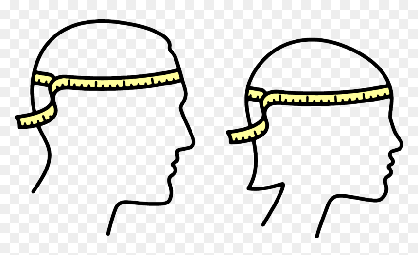 Find A Cloth Measuring Tape Or A Length Of String Long - Head Measure Icon, HD Png Download - measuring tape png