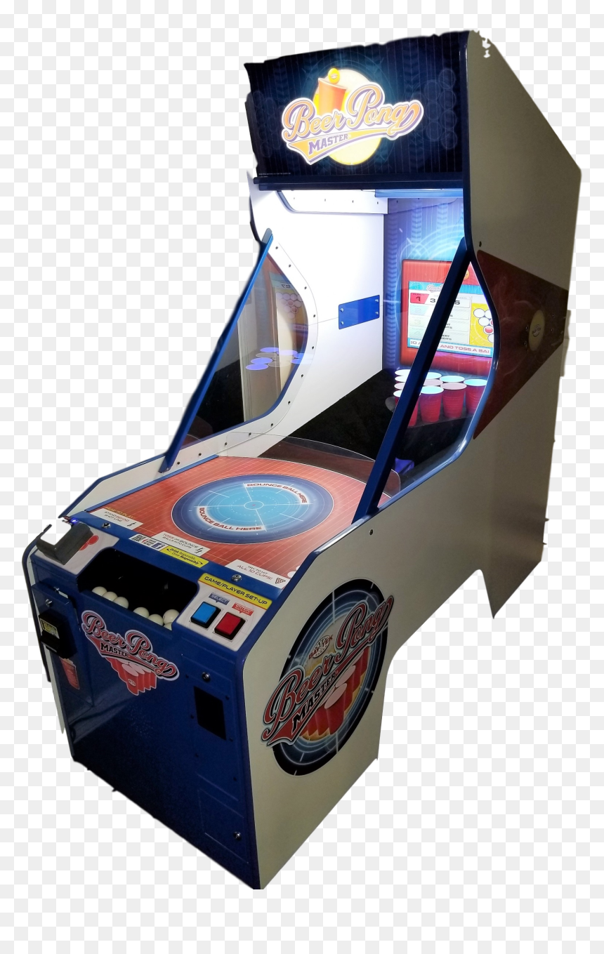 Beer Pong Side View At Joystix - Chair, HD Png Download - beer pong png